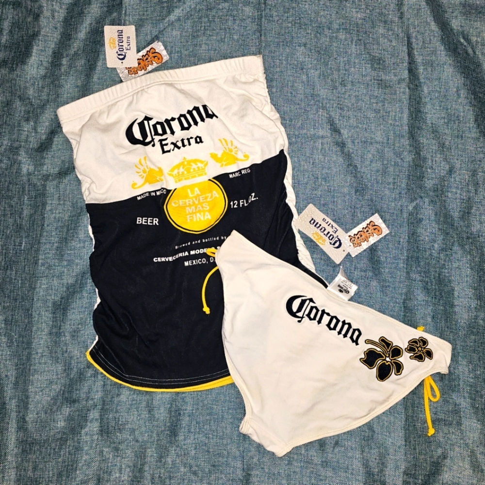 NWT CORONA Tube Top & Bikini Bottom